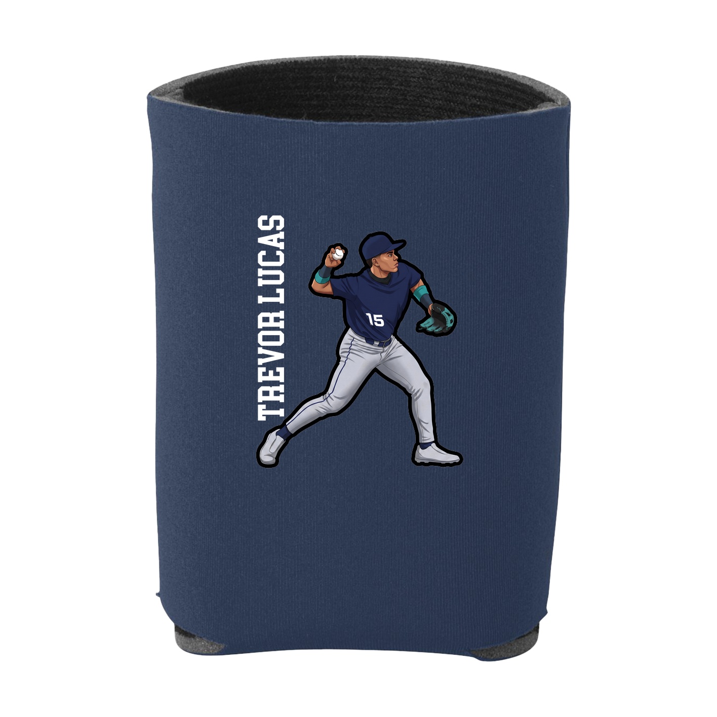 Can Holder — Name Vertical in Navy