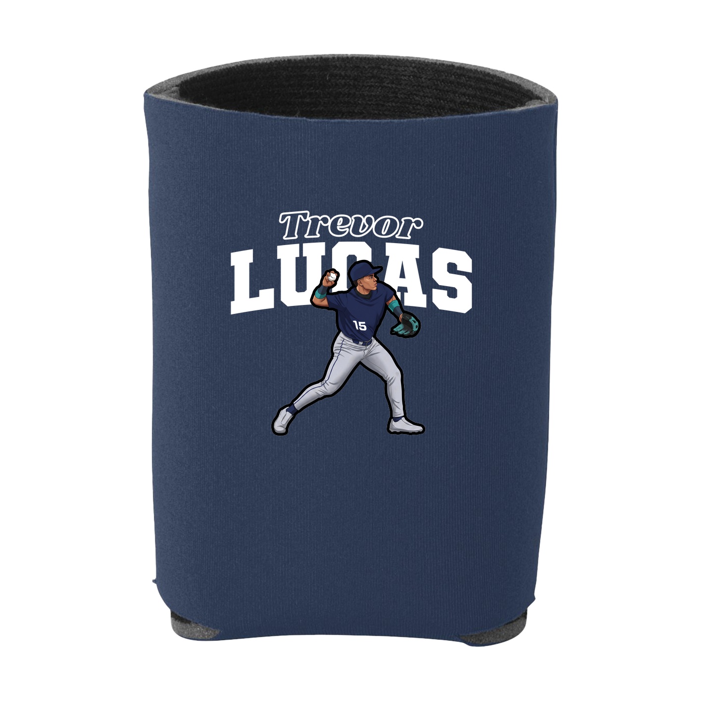 Can Holder — Name Arch in Navy
