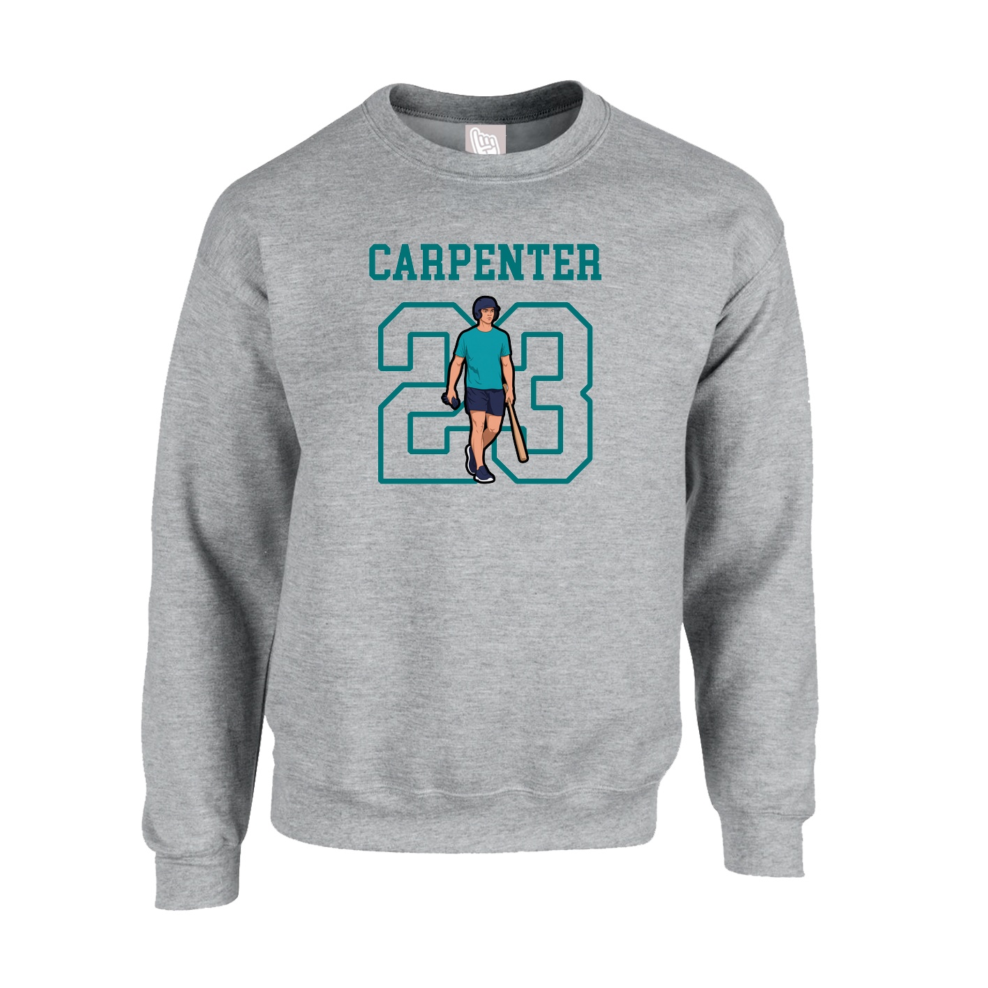 Fleece Crew — Shirsey in Grey