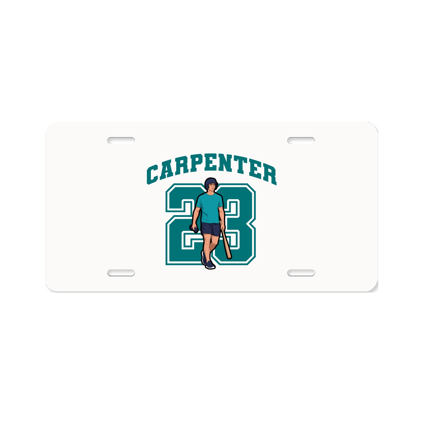 License Plate — Number in Classic