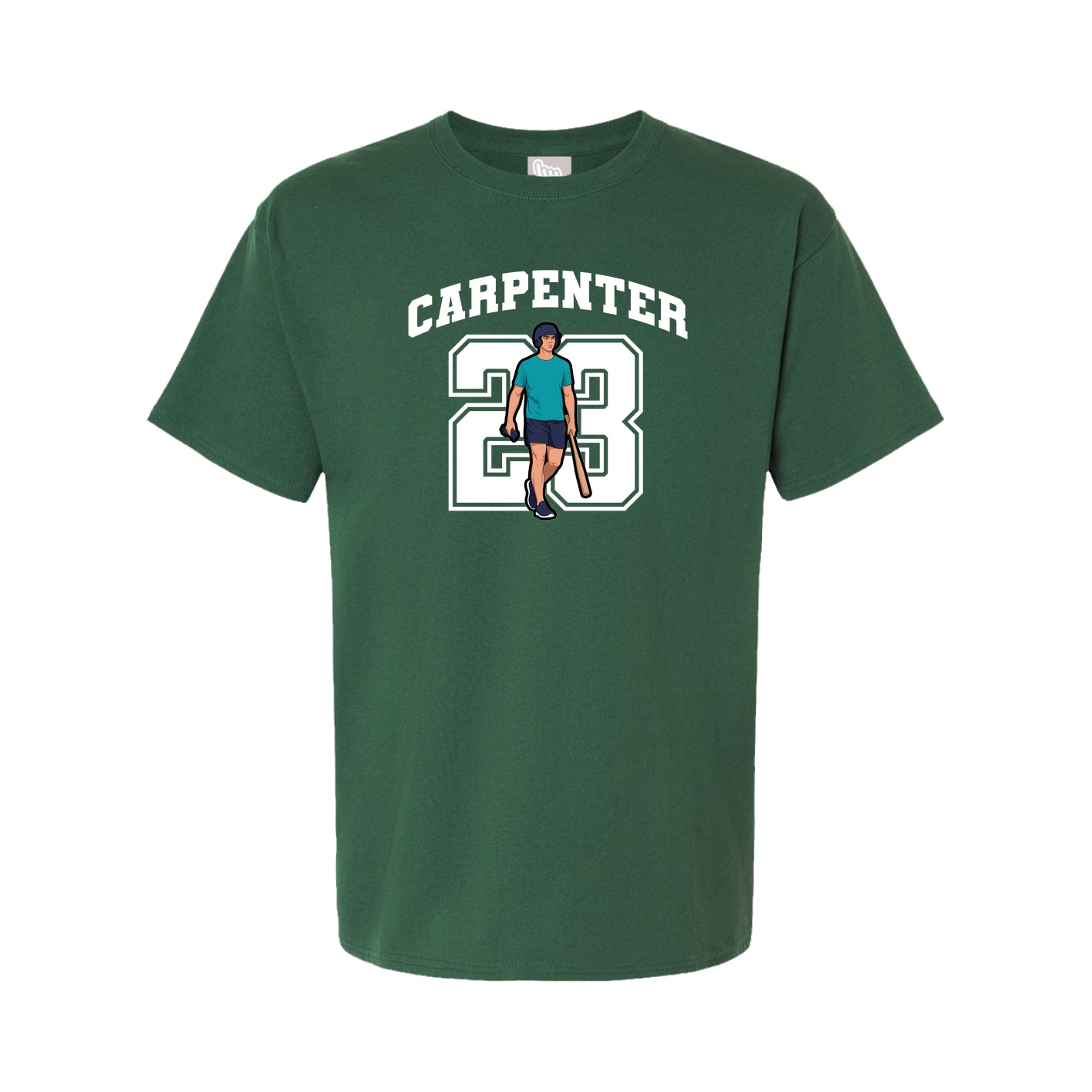 Youth Tee — Number in Green