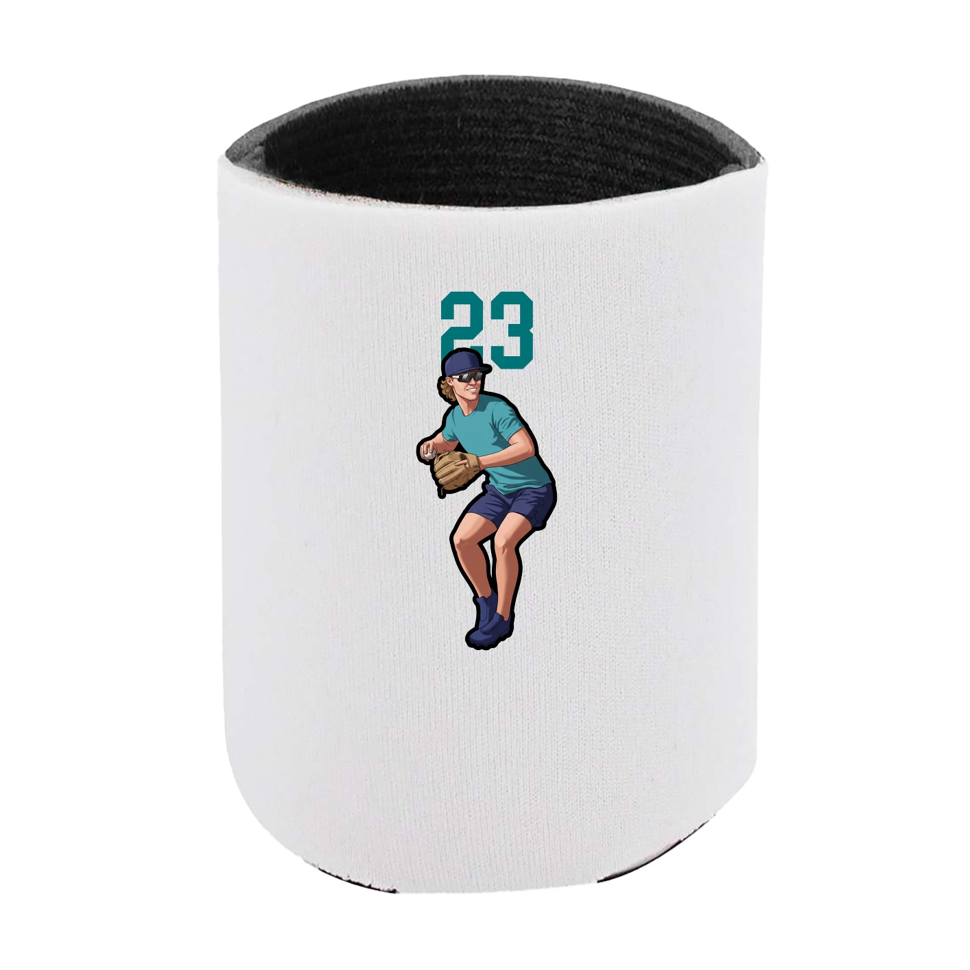 Can Holder — Number Top in White