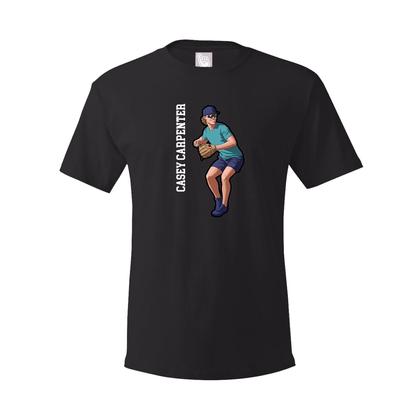 Tee — Name Vertical in Black