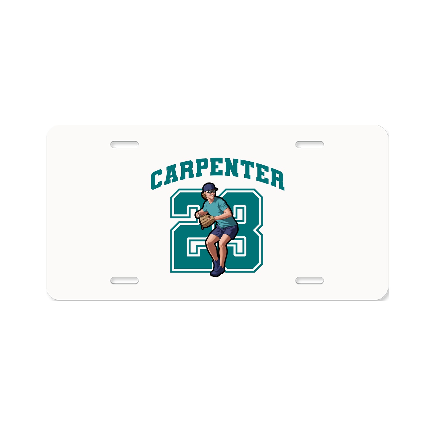 License Plate — Number in Classic
