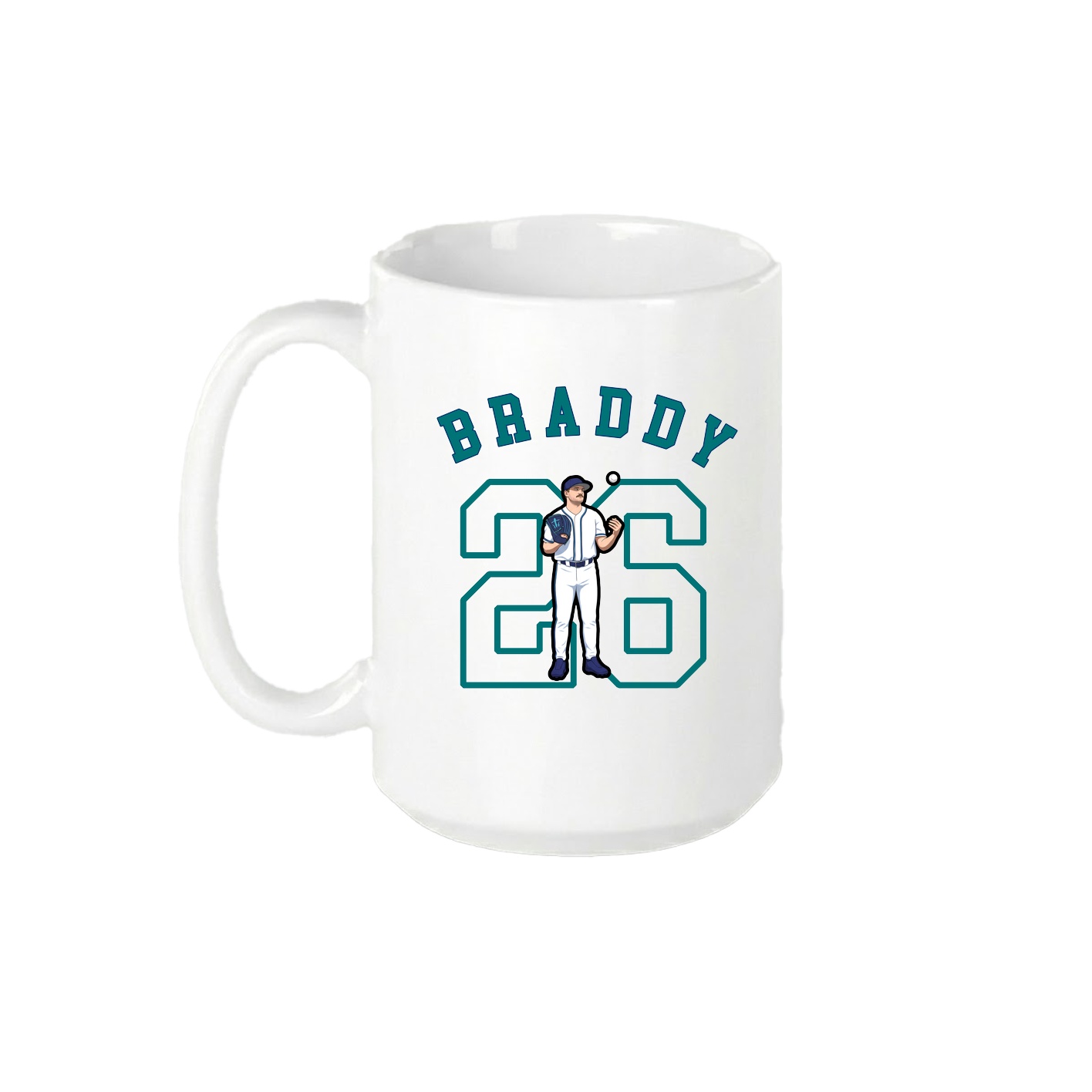 15oz Coffee Mug — Shirsey Arch in White
