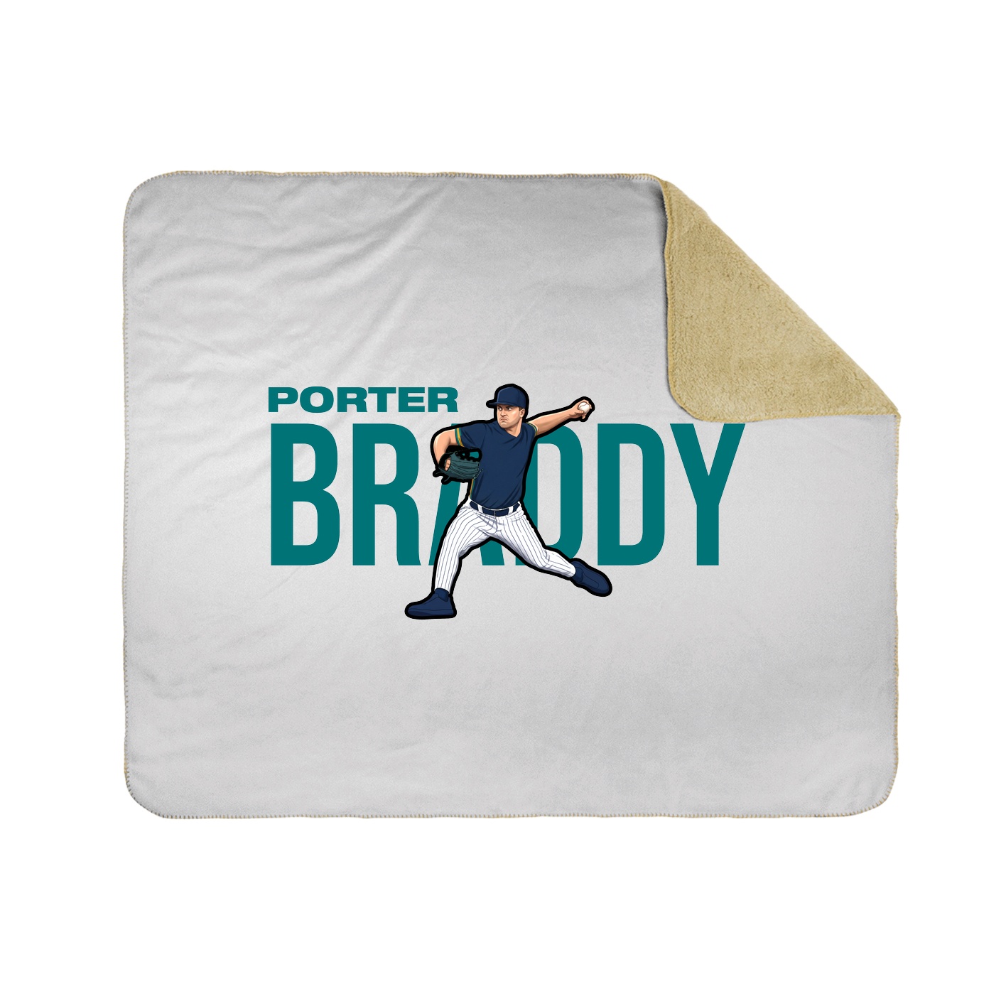 Throw Blanket — Player Name in White