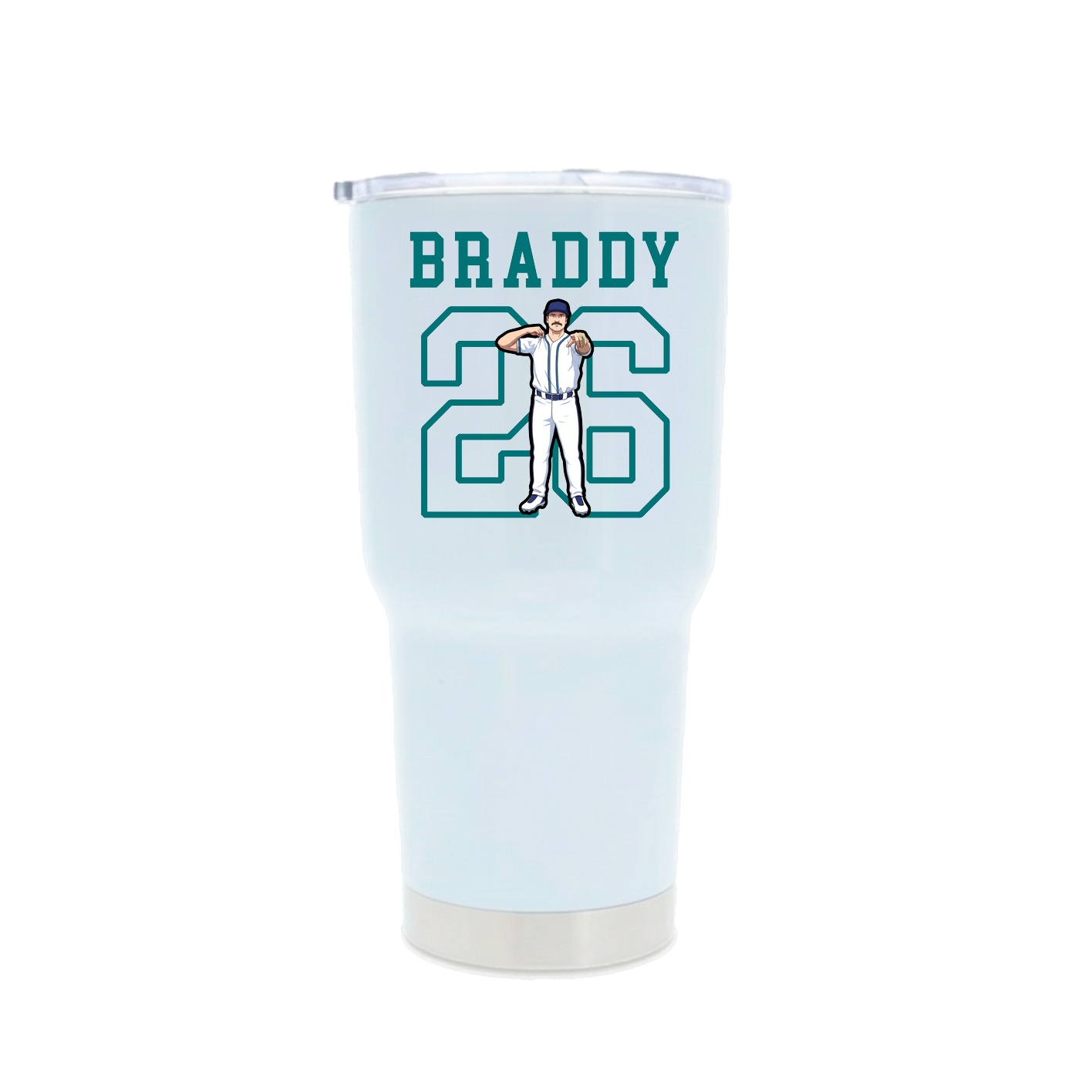 30oz Stainless Steel Tumbler — Shirsey in White