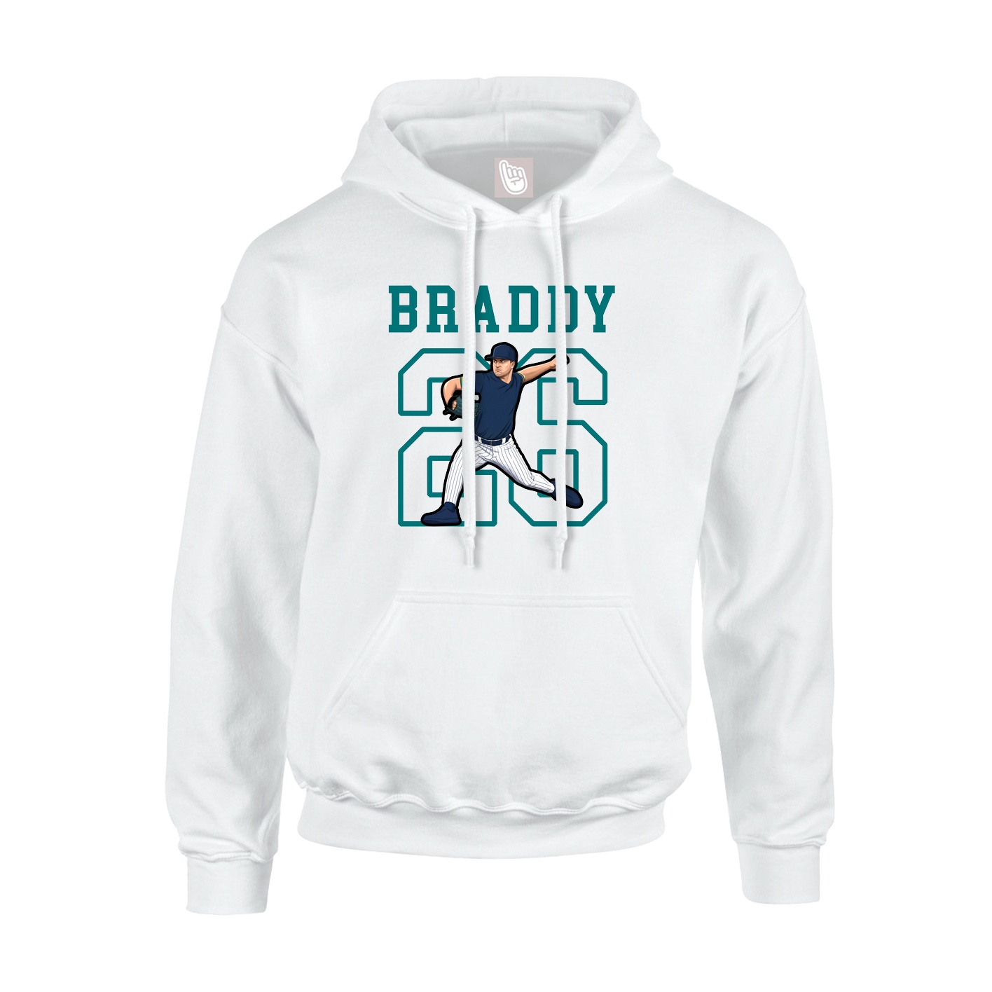 Hoodie — Shirsey in White