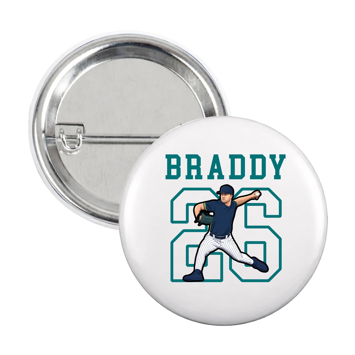 Game Day Button — Shirsey in White
