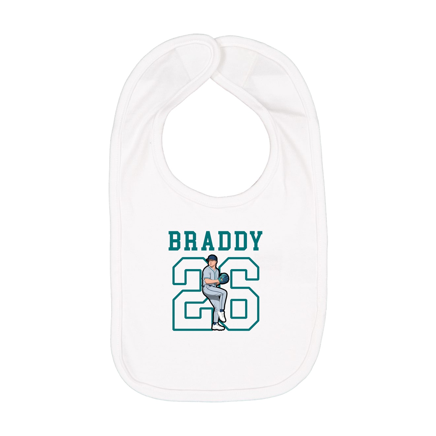 Infant Bib — Shirsey in White