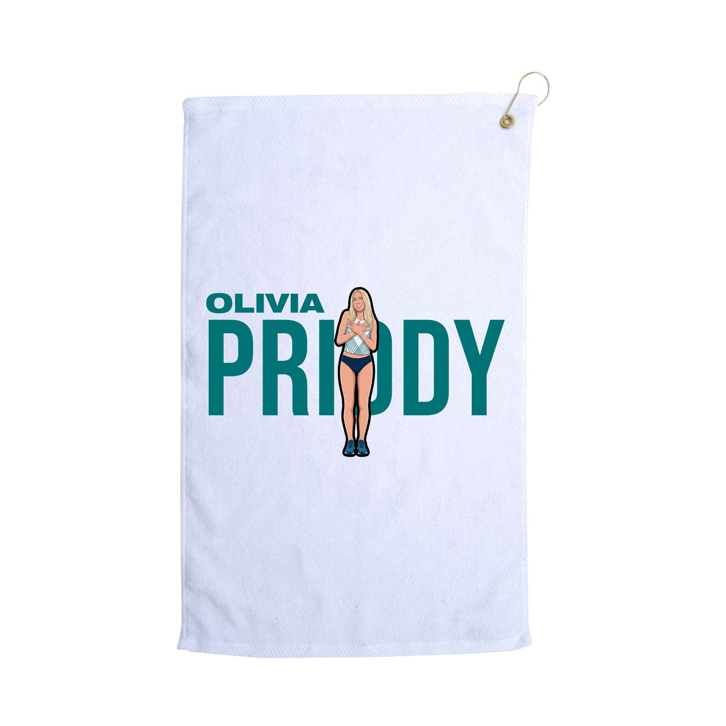 Golf Towel — Player Name in White