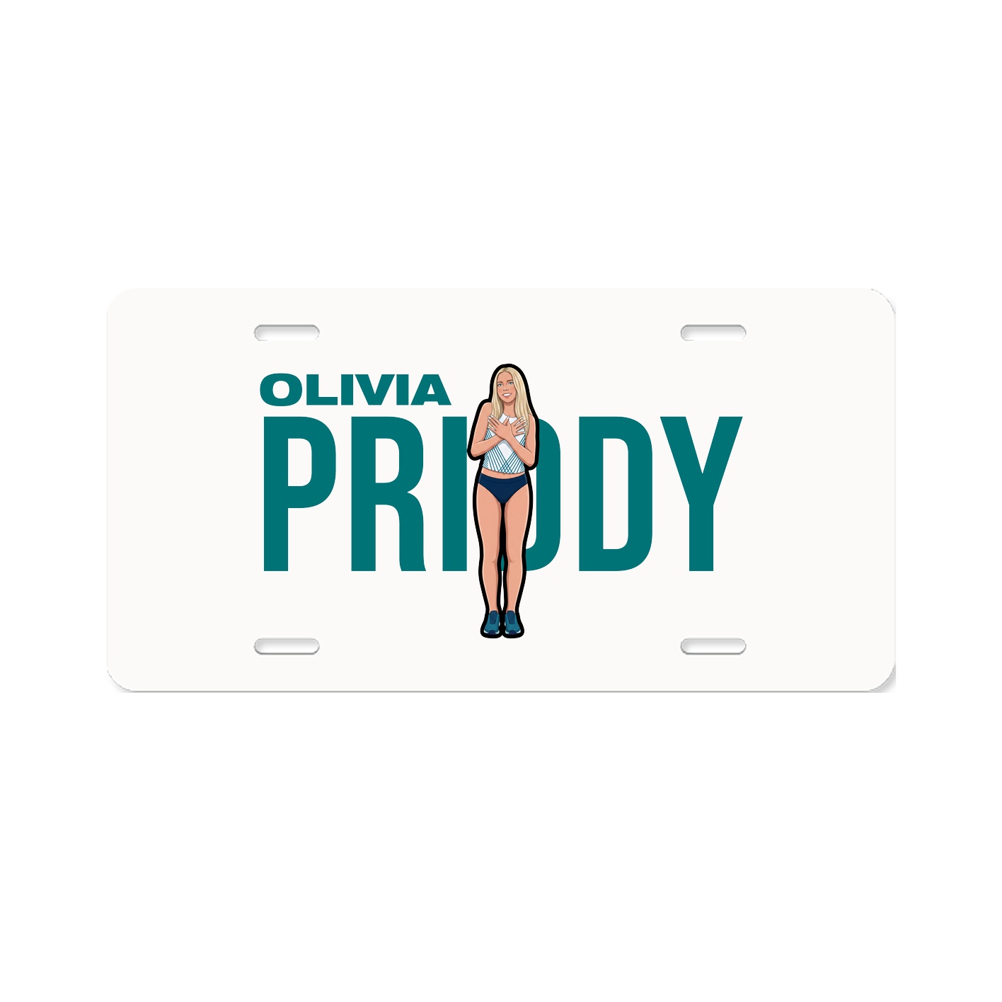 License Plate — Player Name in Classic