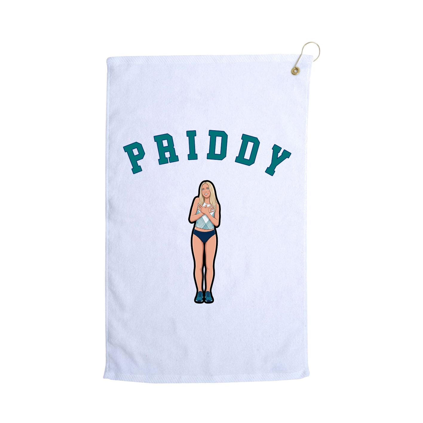 Golf Towel — Shirsey Arch in White