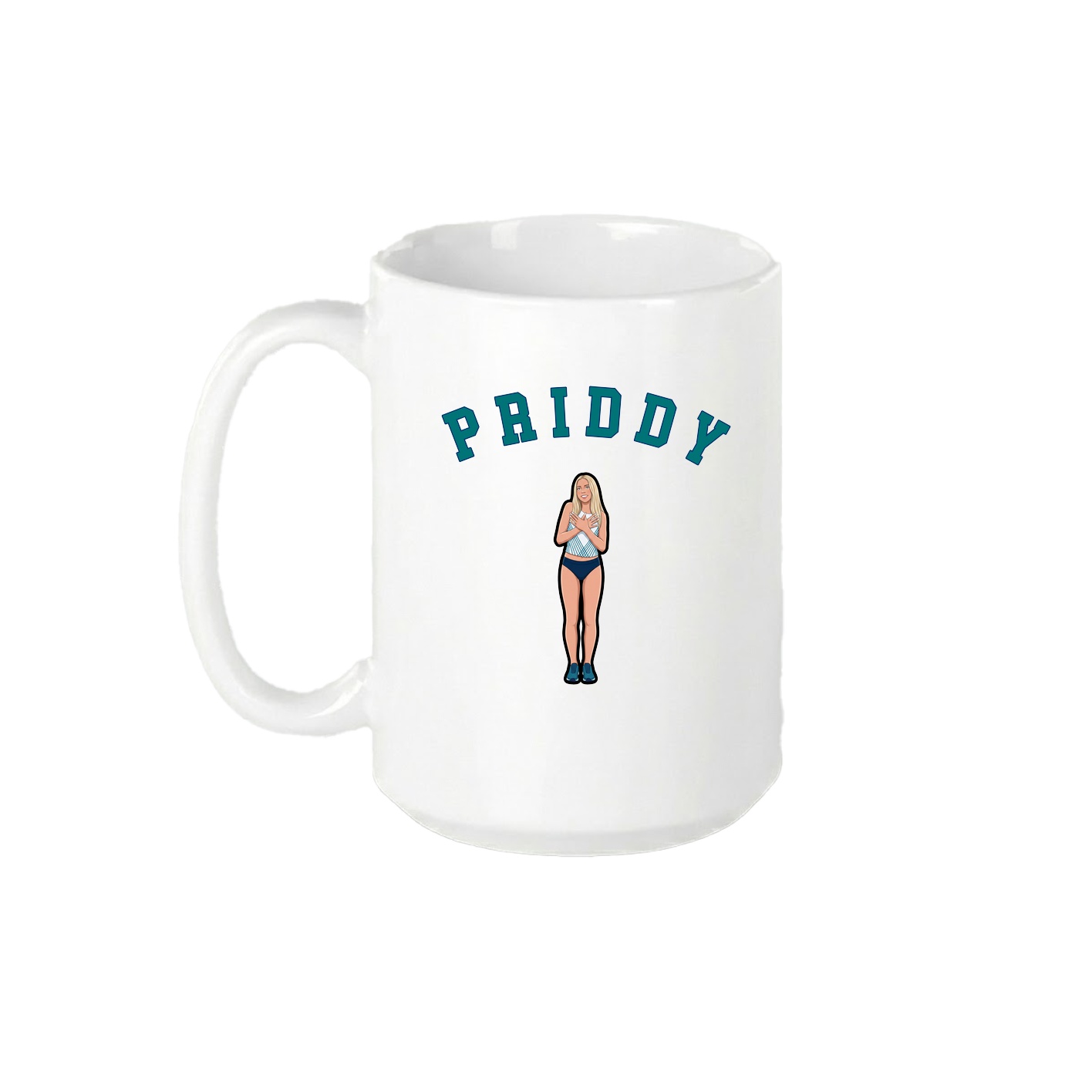15oz Coffee Mug — Shirsey Arch in White