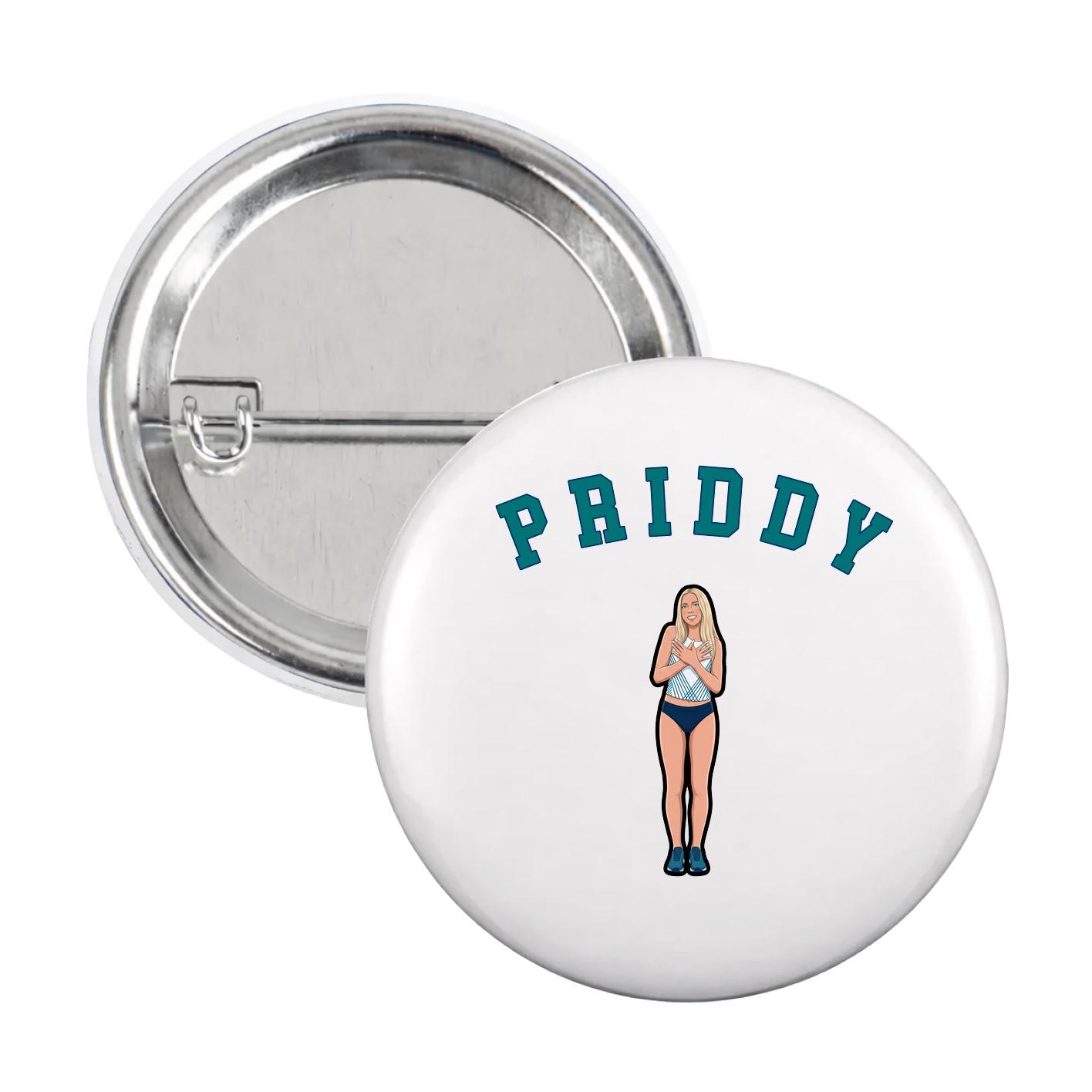 Game Day Button — Shirsey Arch in White