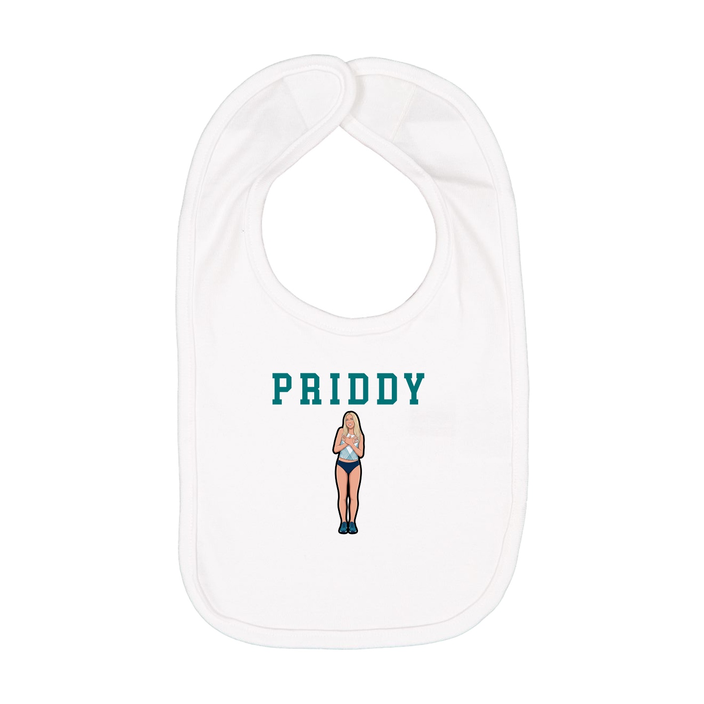 Infant Bib — Shirsey in White