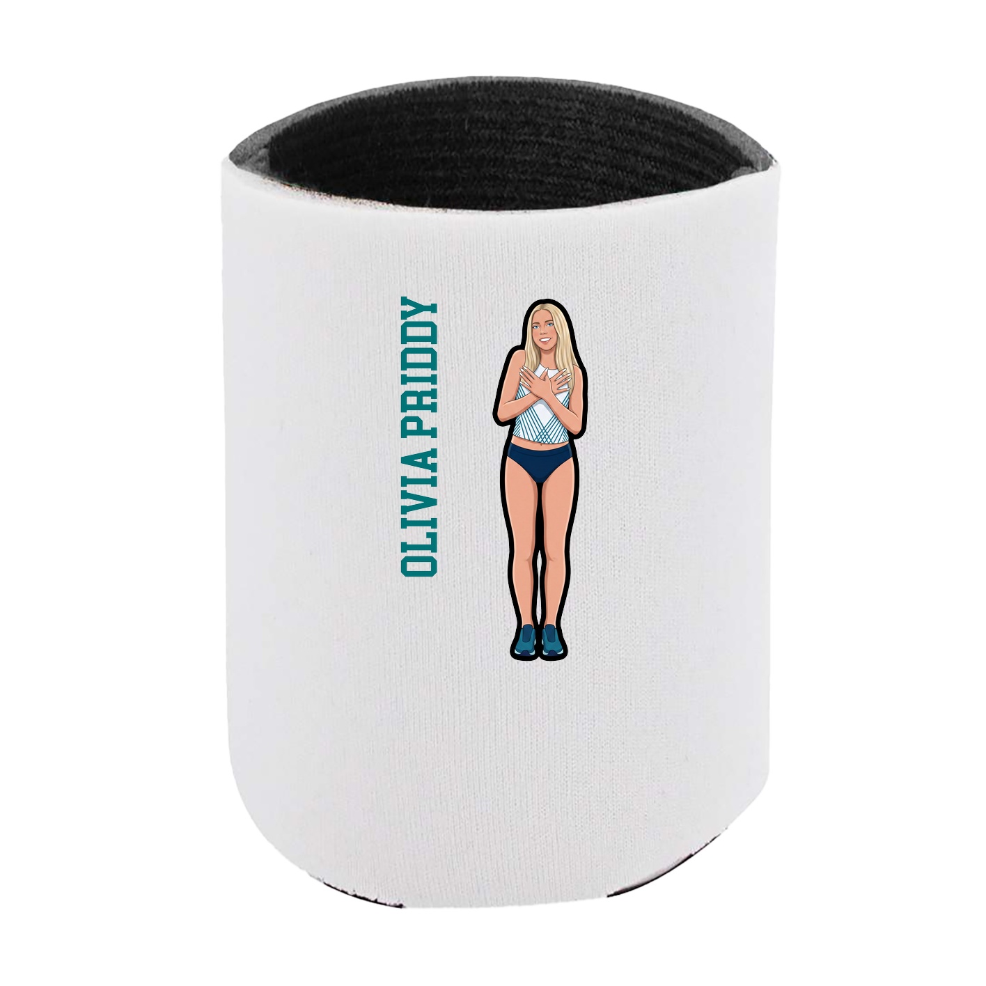 Can Holder — Name Vertical in White