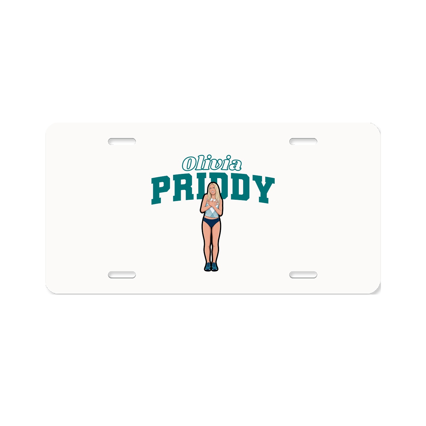 License Plate — Name Arch in Classic