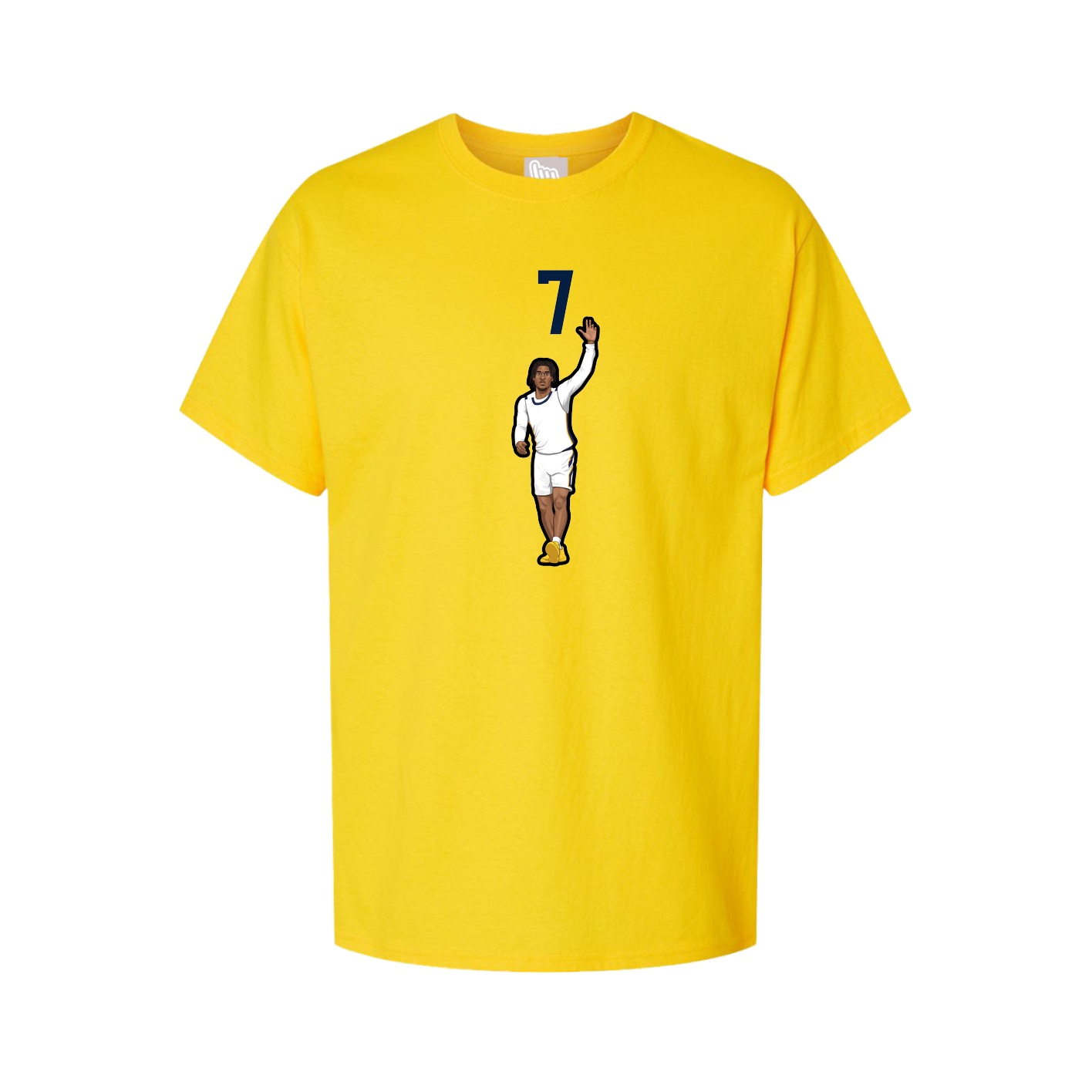 Youth Tee — Number Top in Gold