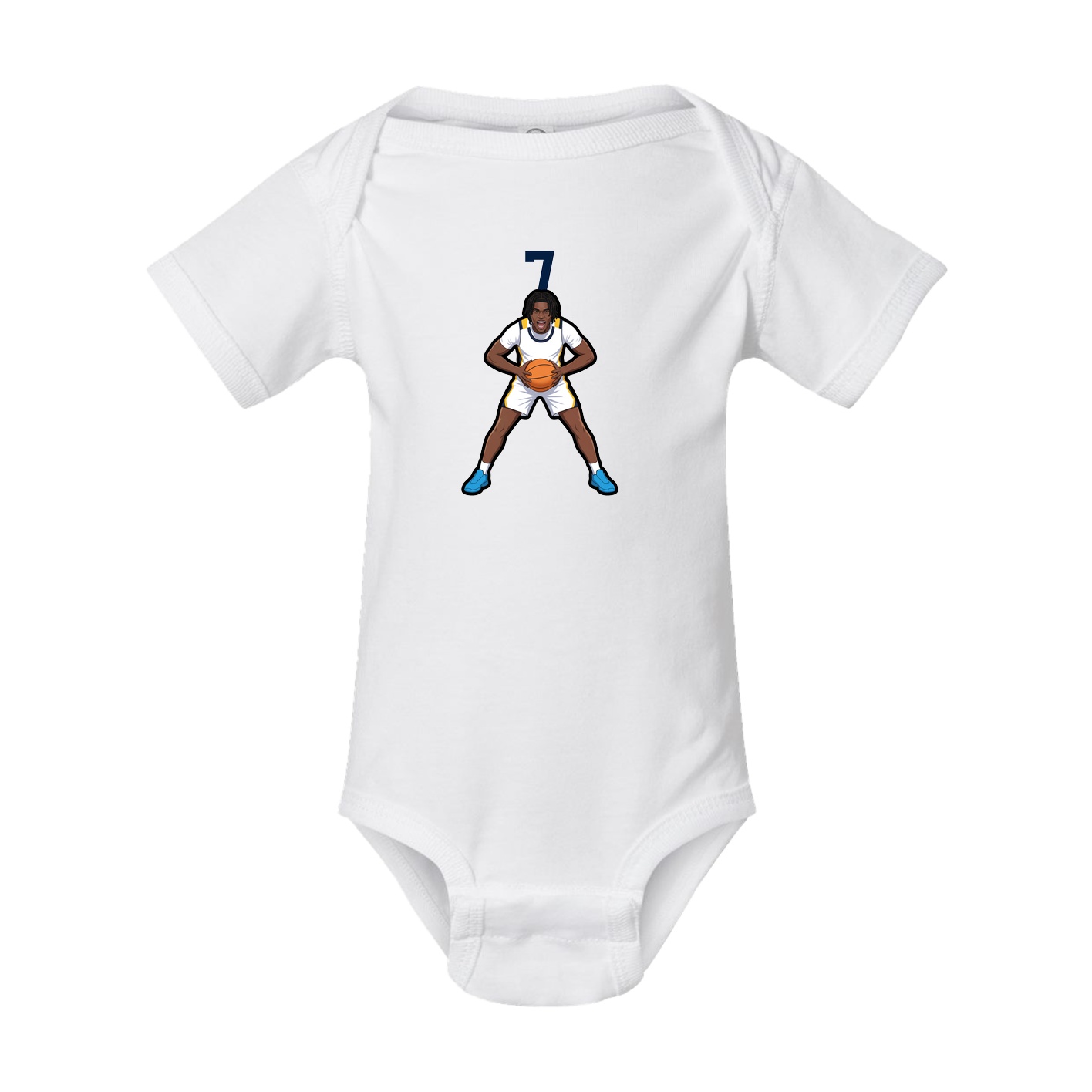 Baby Onesie — Number Top in White