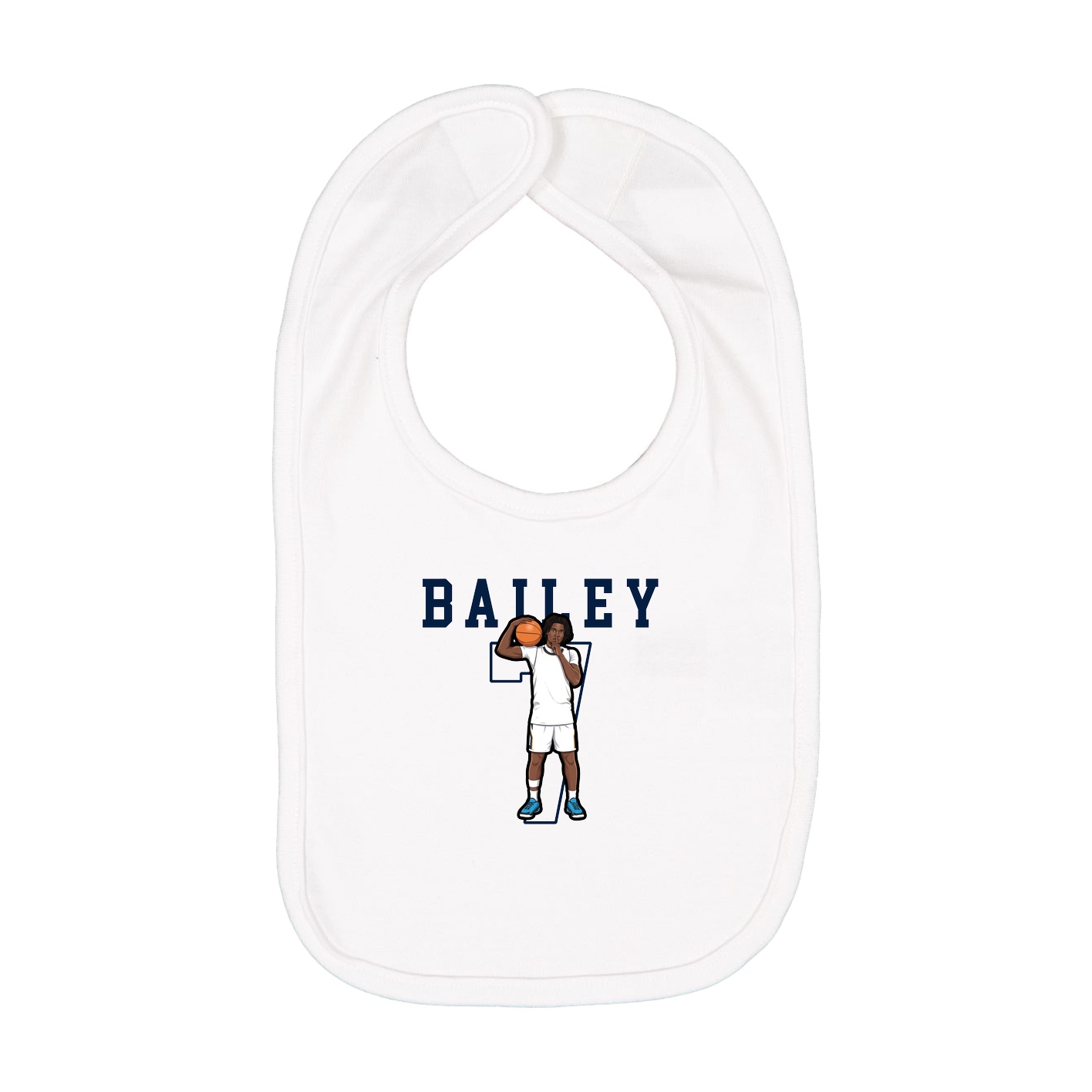 Infant Bib — Shirsey in White