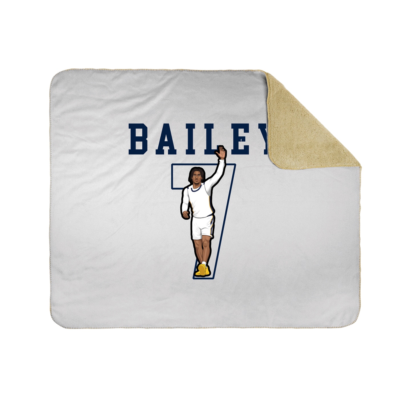 Throw Blanket — Shirsey in White