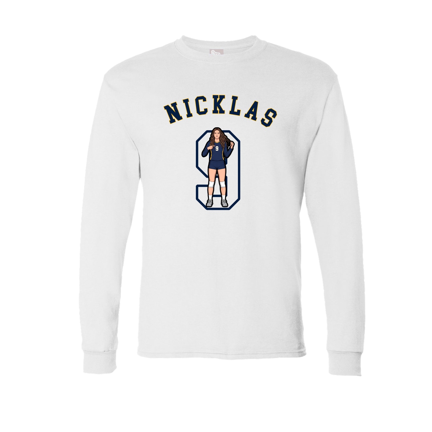 Long Sleeve Tee — Shirsey Arch in White