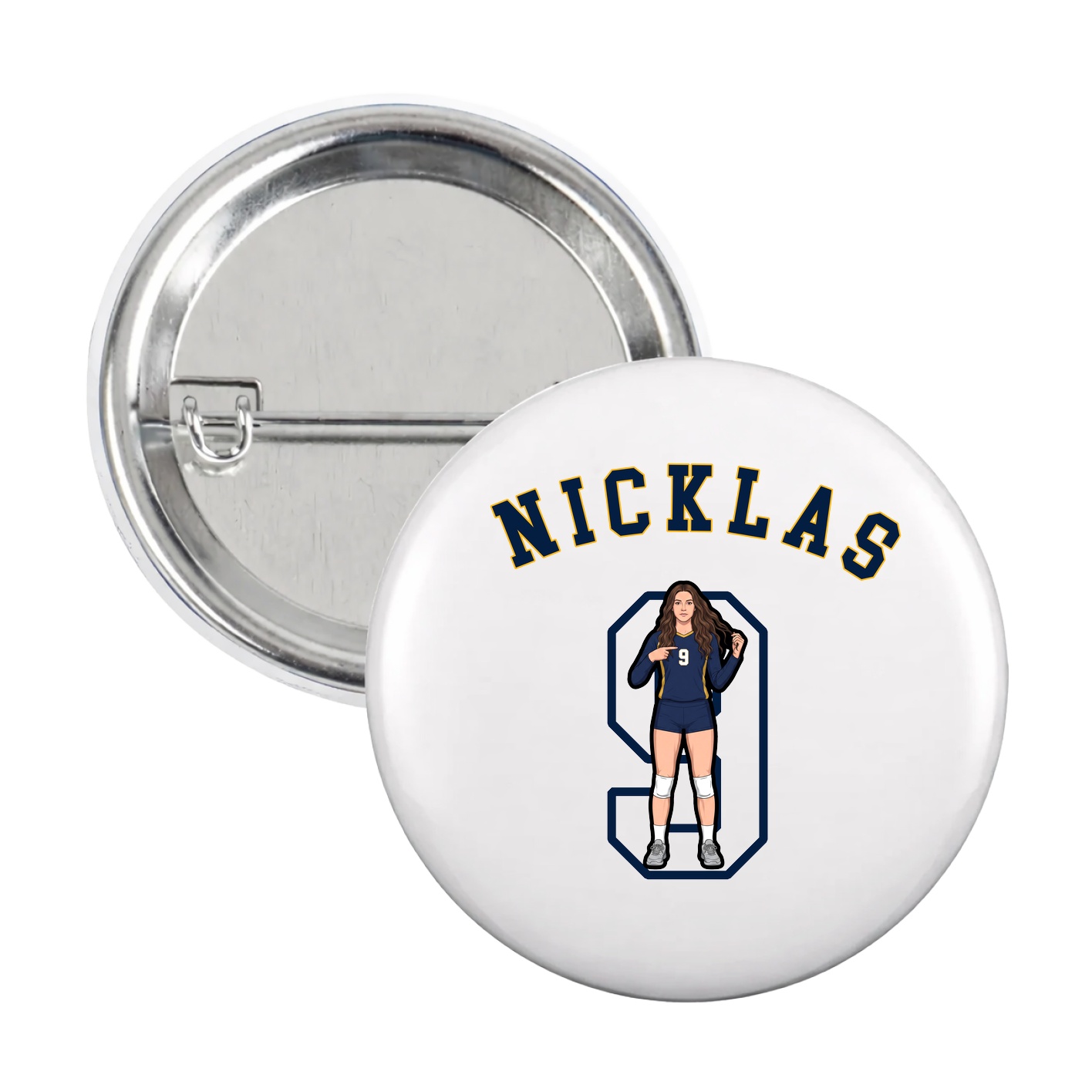 Game Day Button — Shirsey Arch in White