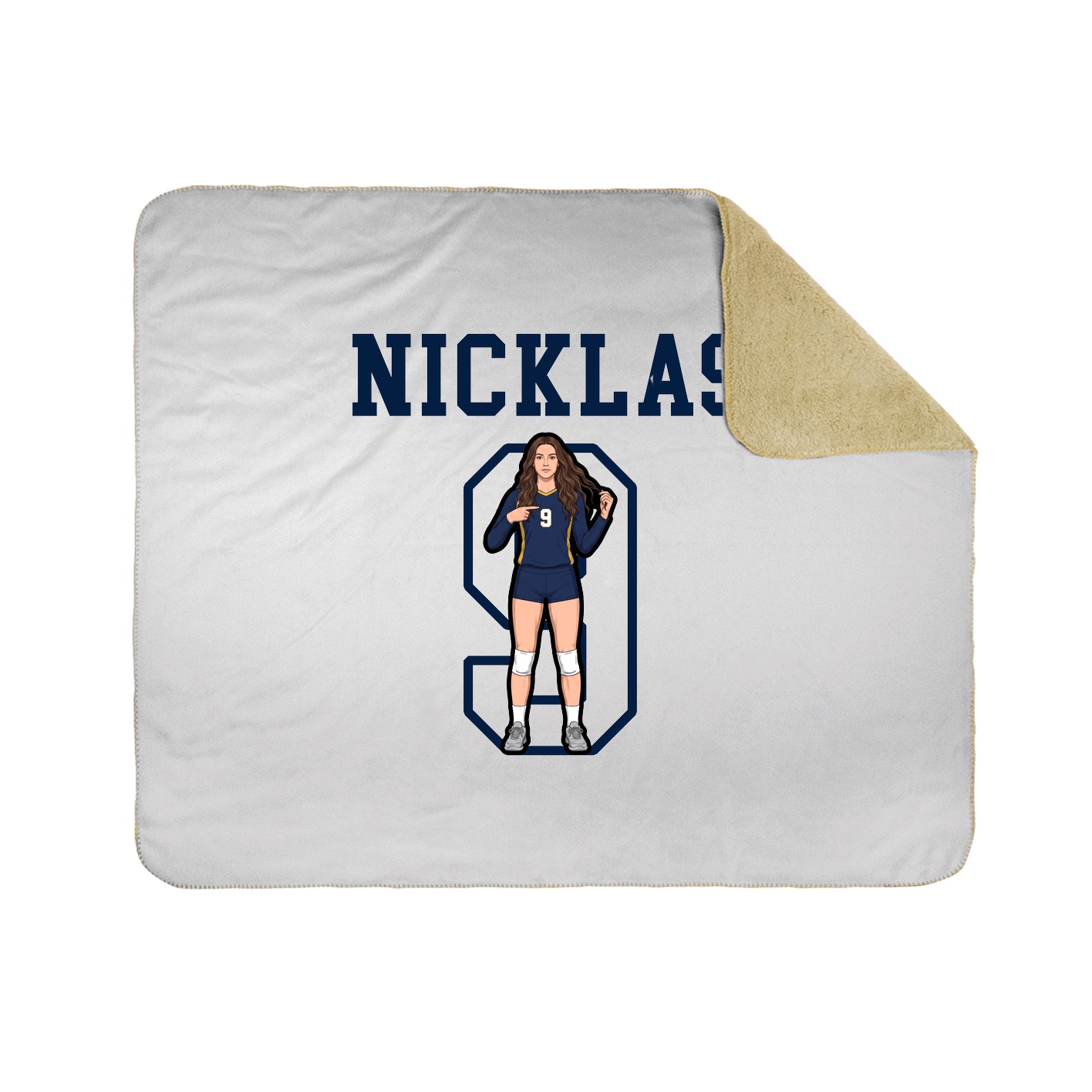 Throw Blanket — Shirsey in White