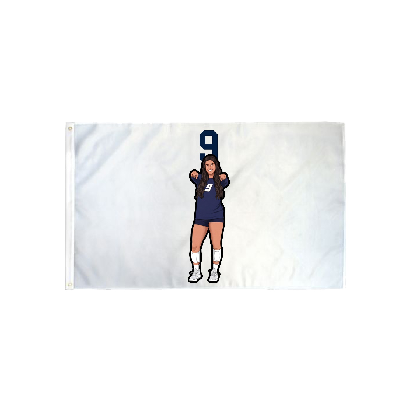 3x5 Flag — Number Top in Classic
