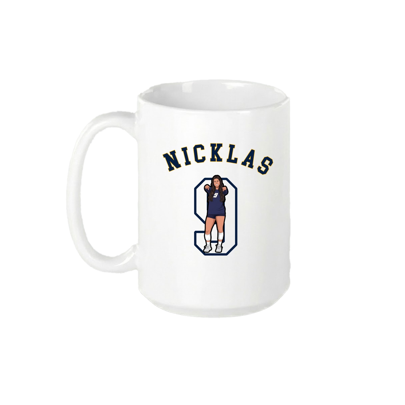 15oz Coffee Mug — Shirsey Arch in White