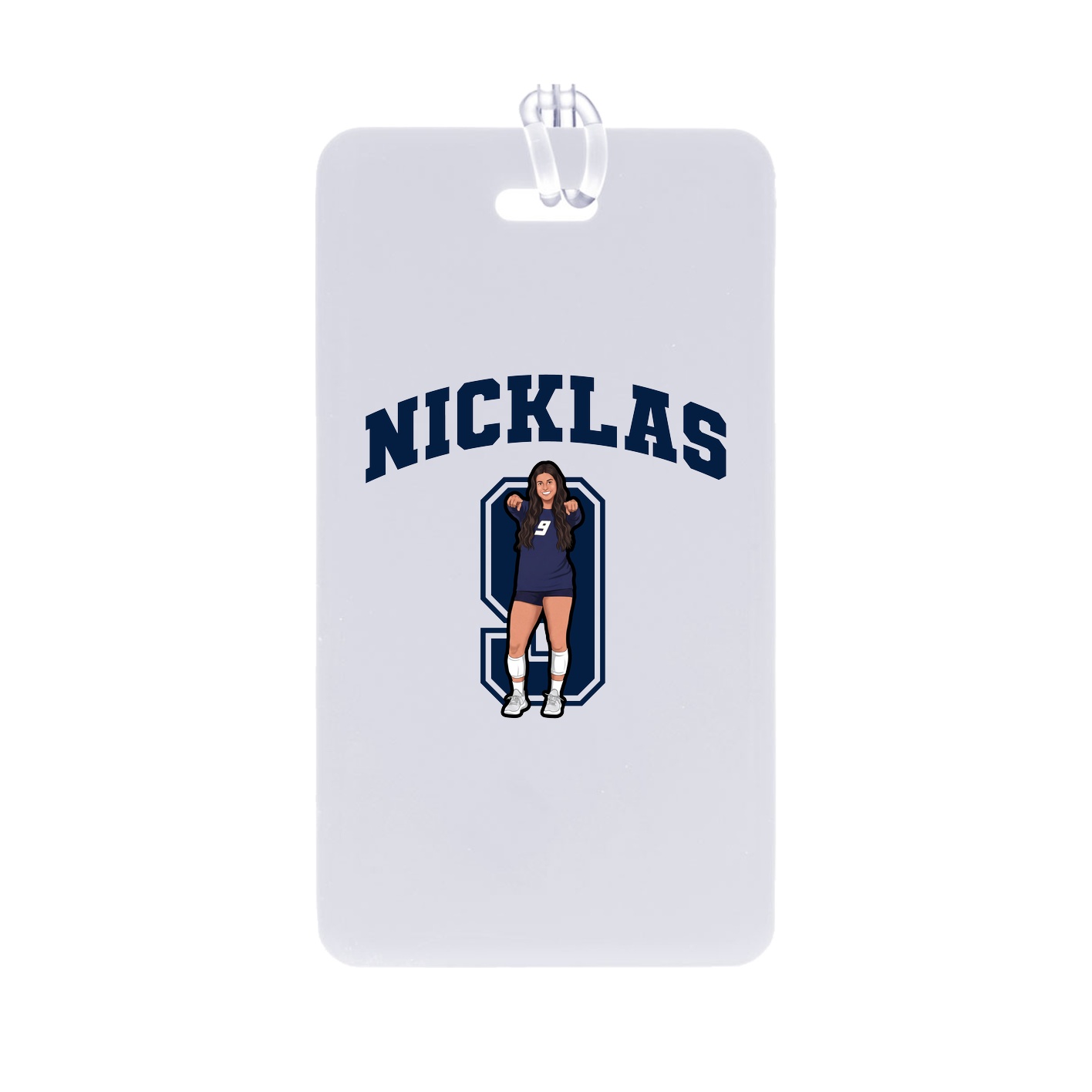 Bag Tag — Number in Classic