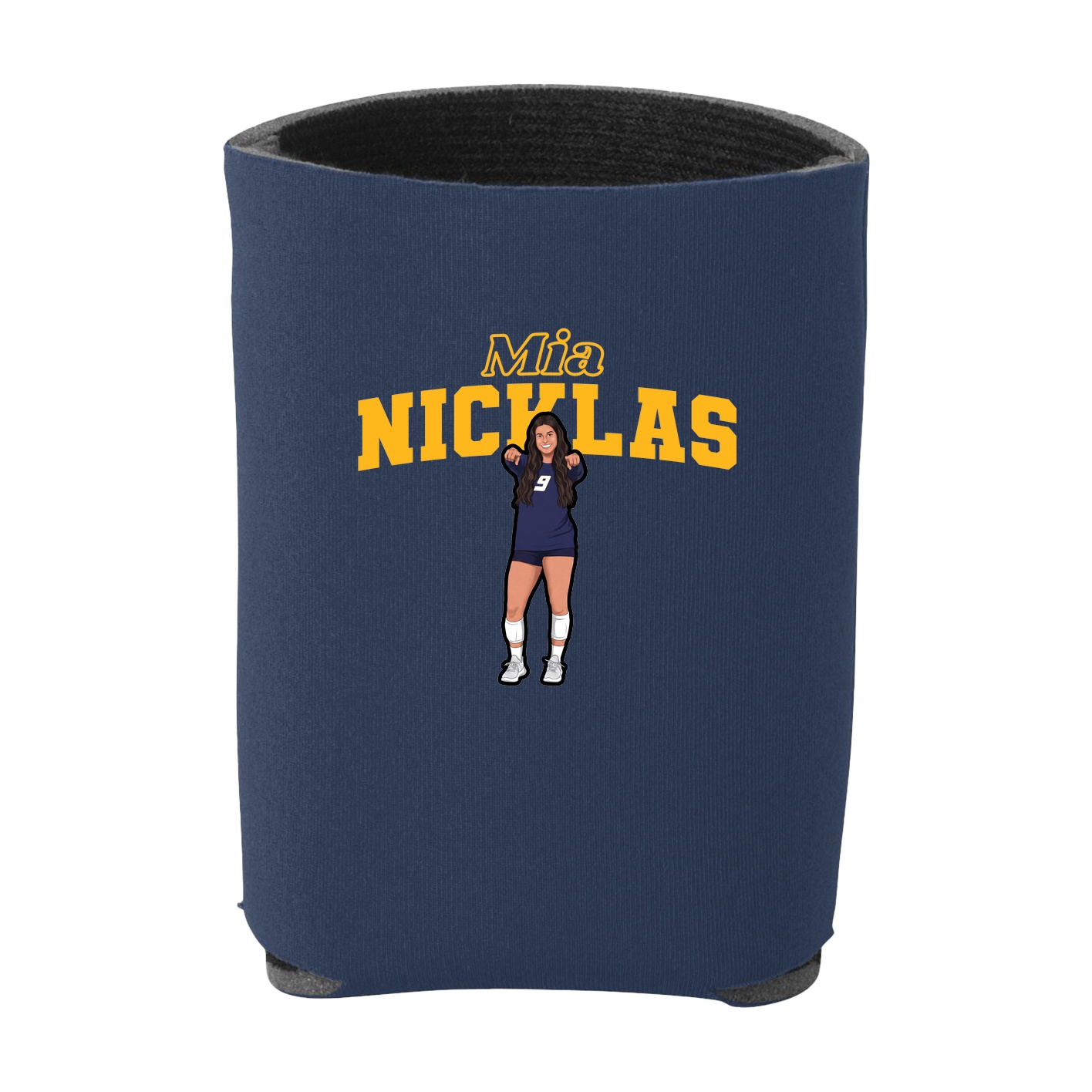 Can Holder — Name Arch in Navy