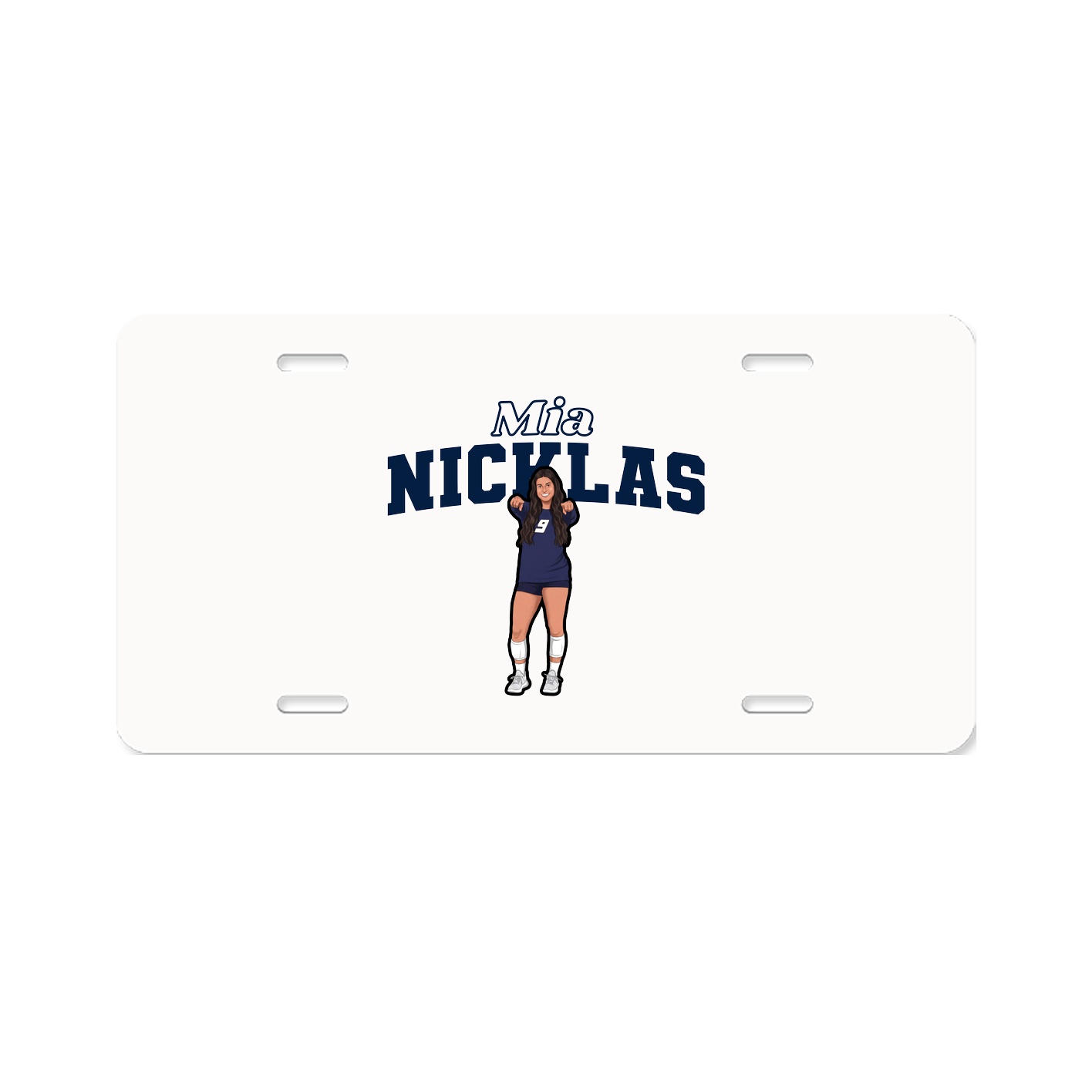 License Plate — Name Arch in Classic