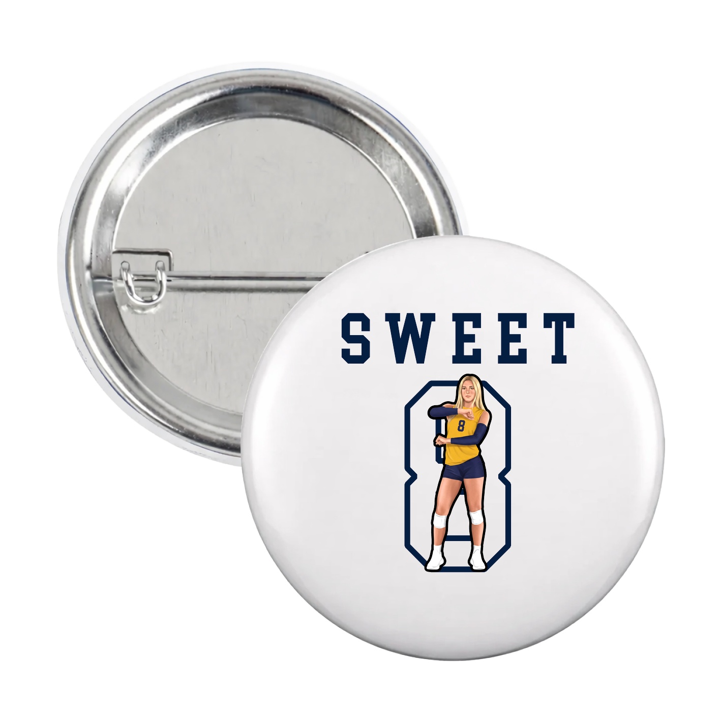 Game Day Button — Shirsey in White