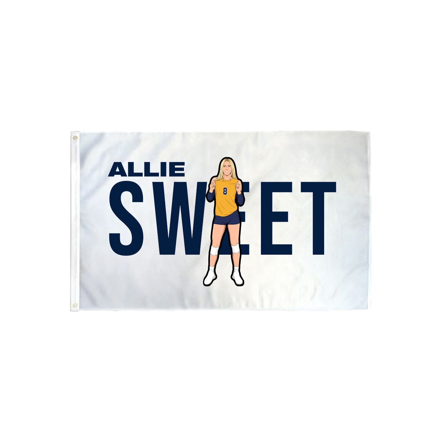 3x5 Flag — Player Name in Classic