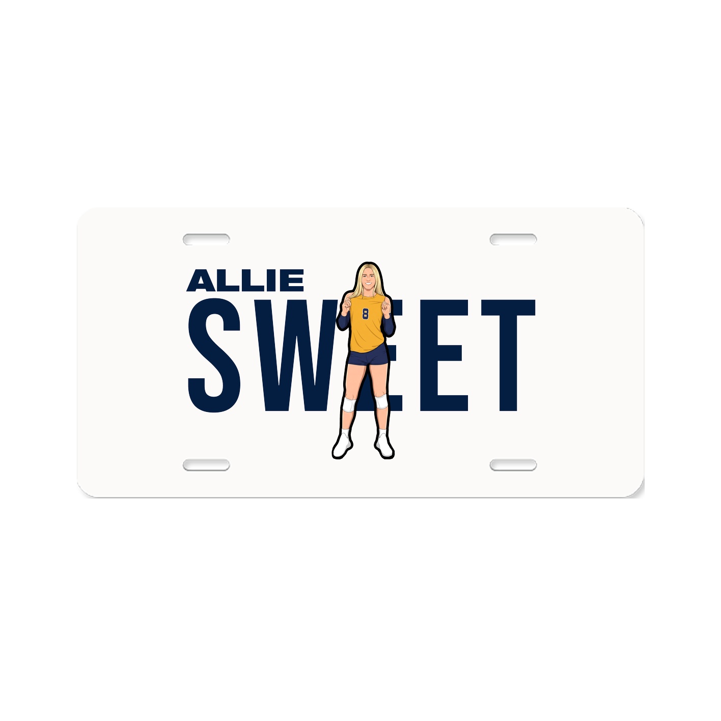 License Plate — Player Name in Classic