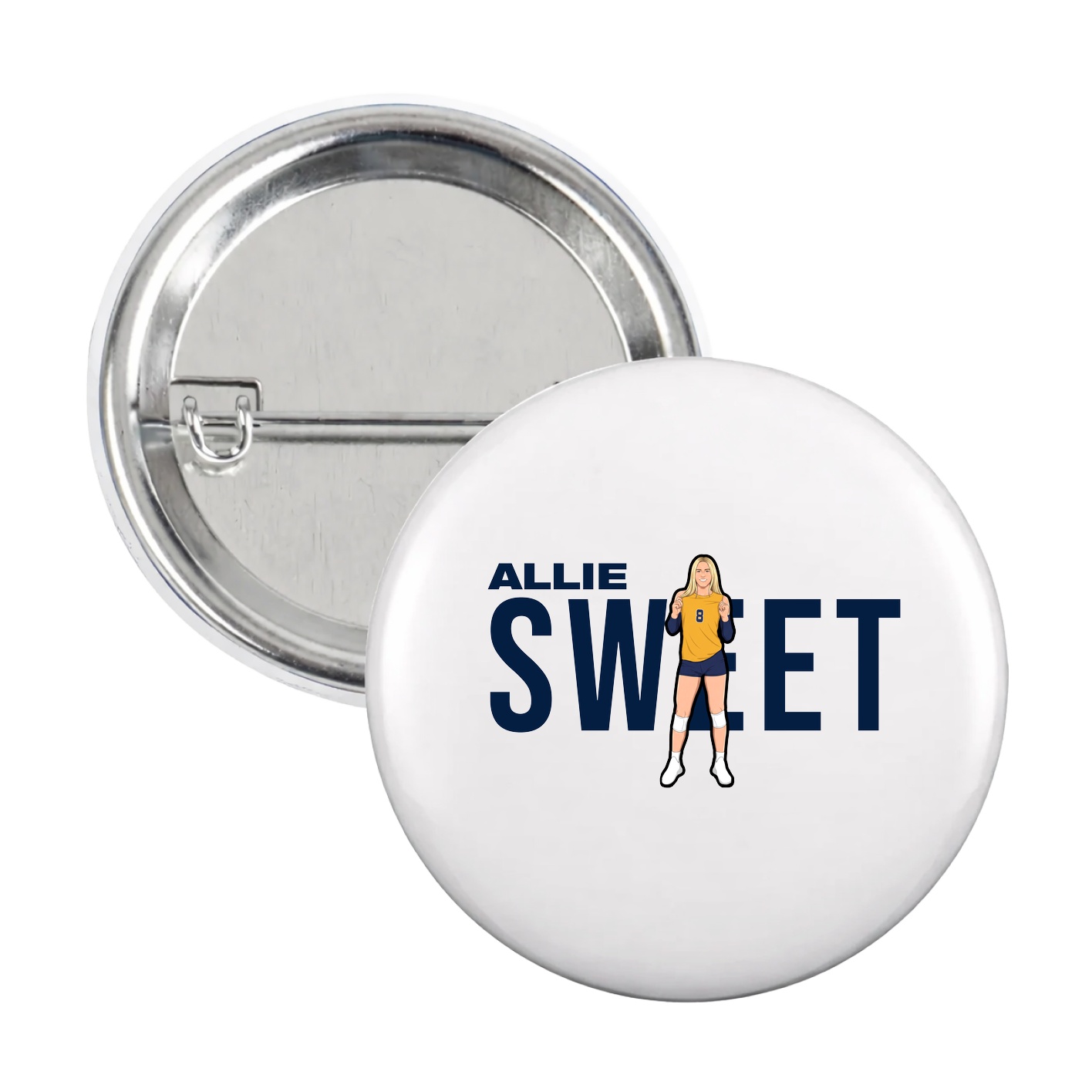 Game Day Button — Player Name in White