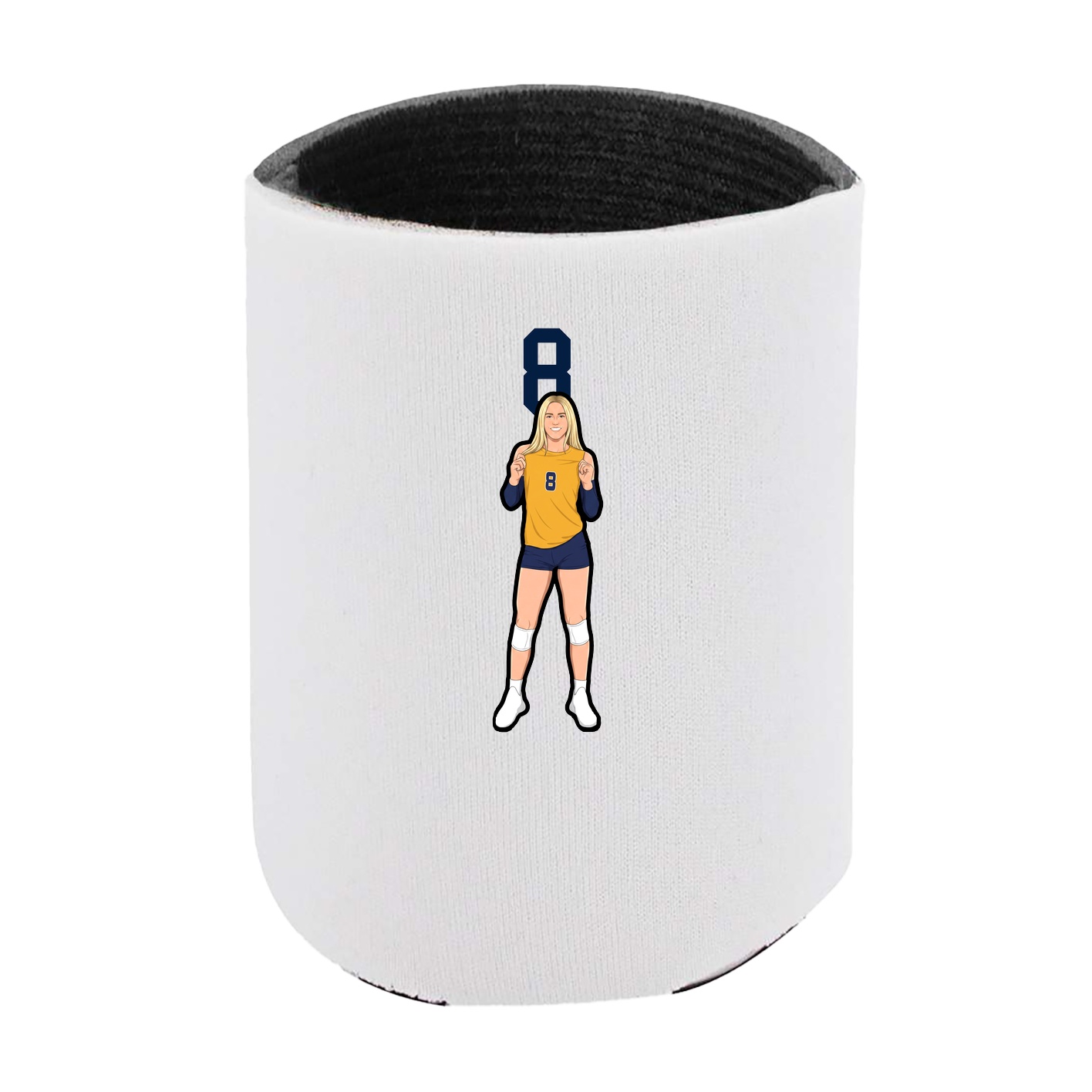 Can Holder — Number Top in White