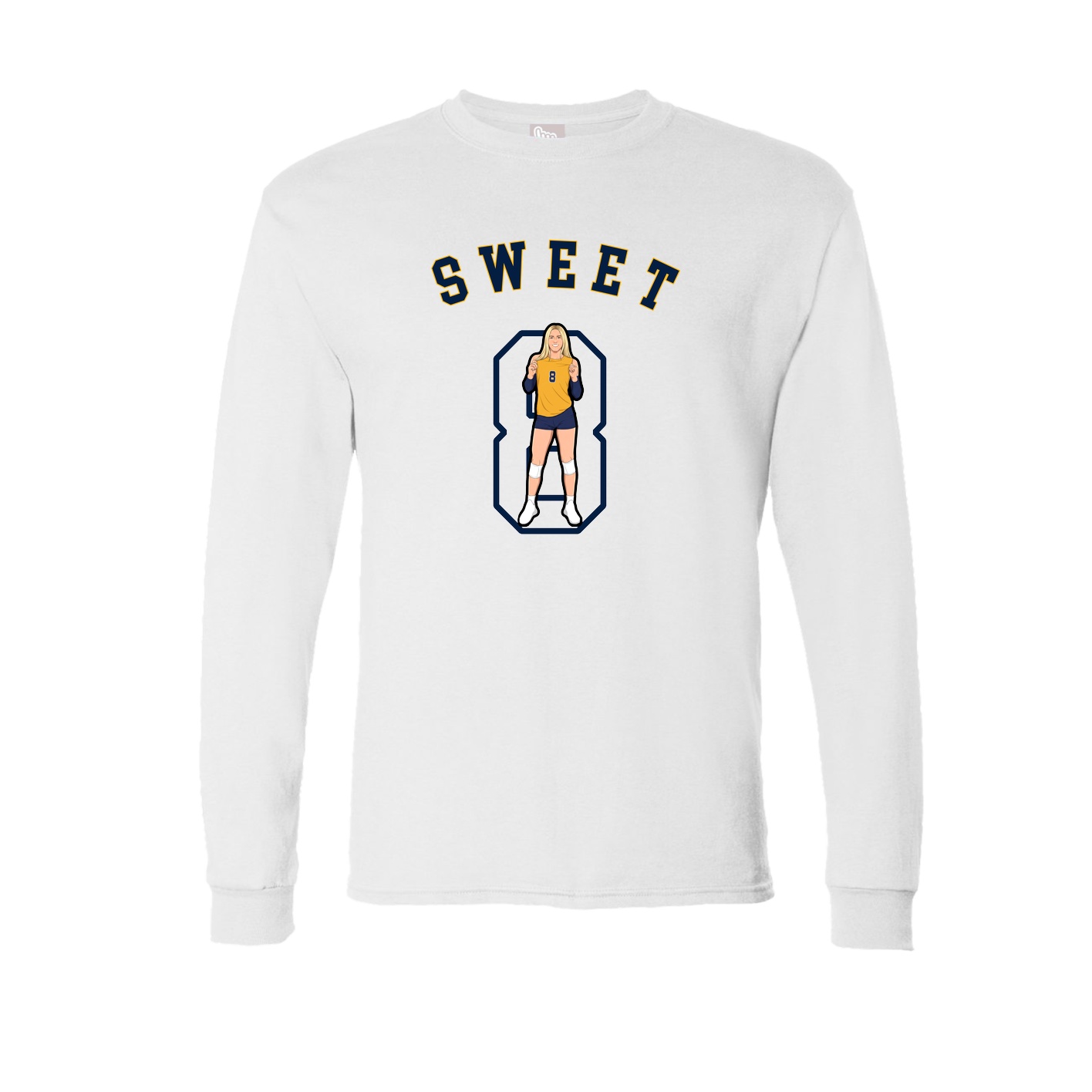 Long Sleeve Tee — Shirsey Arch in White