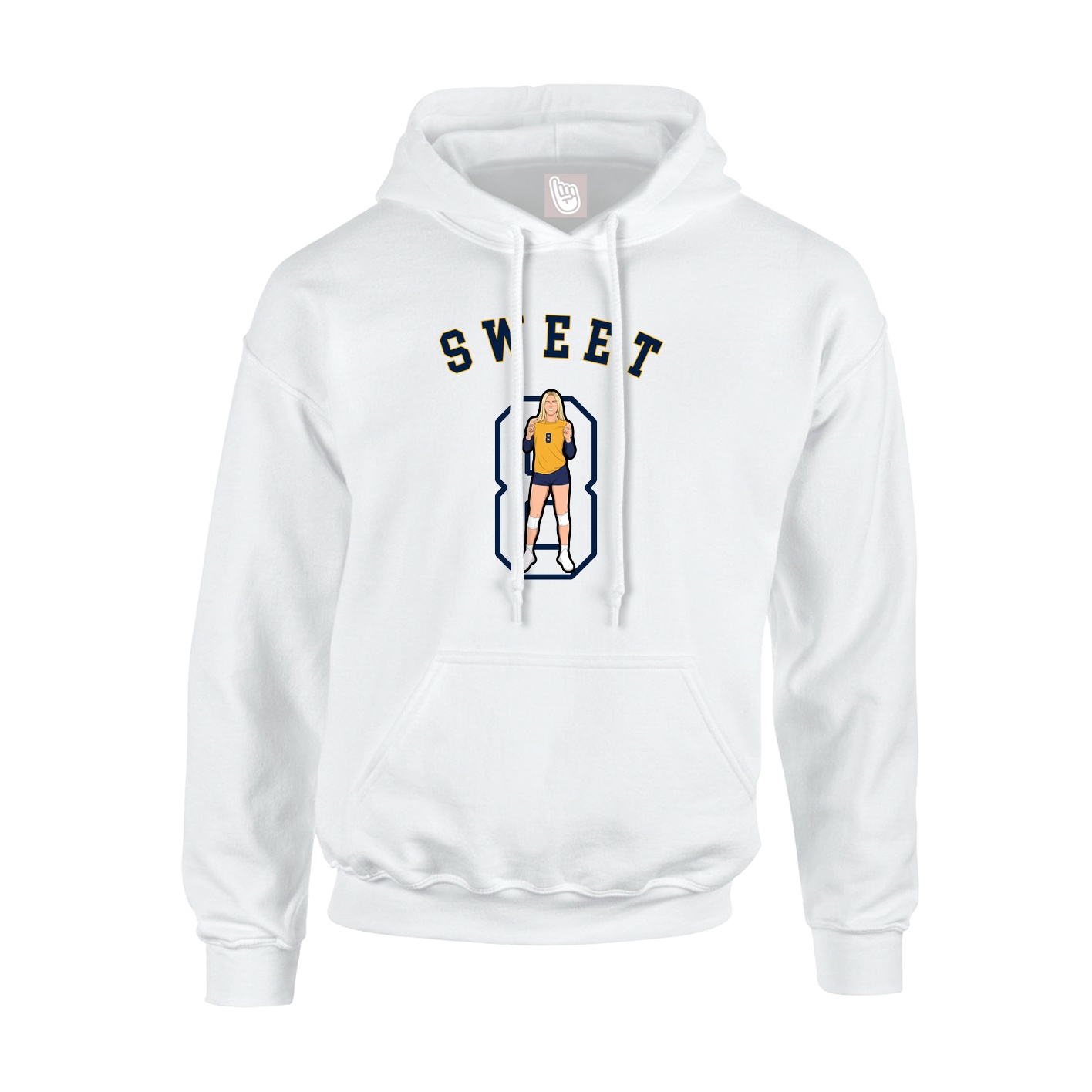 Hoodie — Shirsey Arch in White