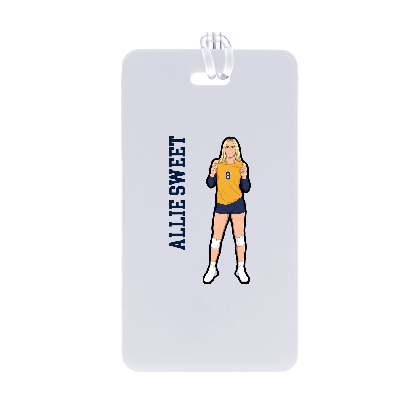 Bag Tag — Name Vertical in Classic
