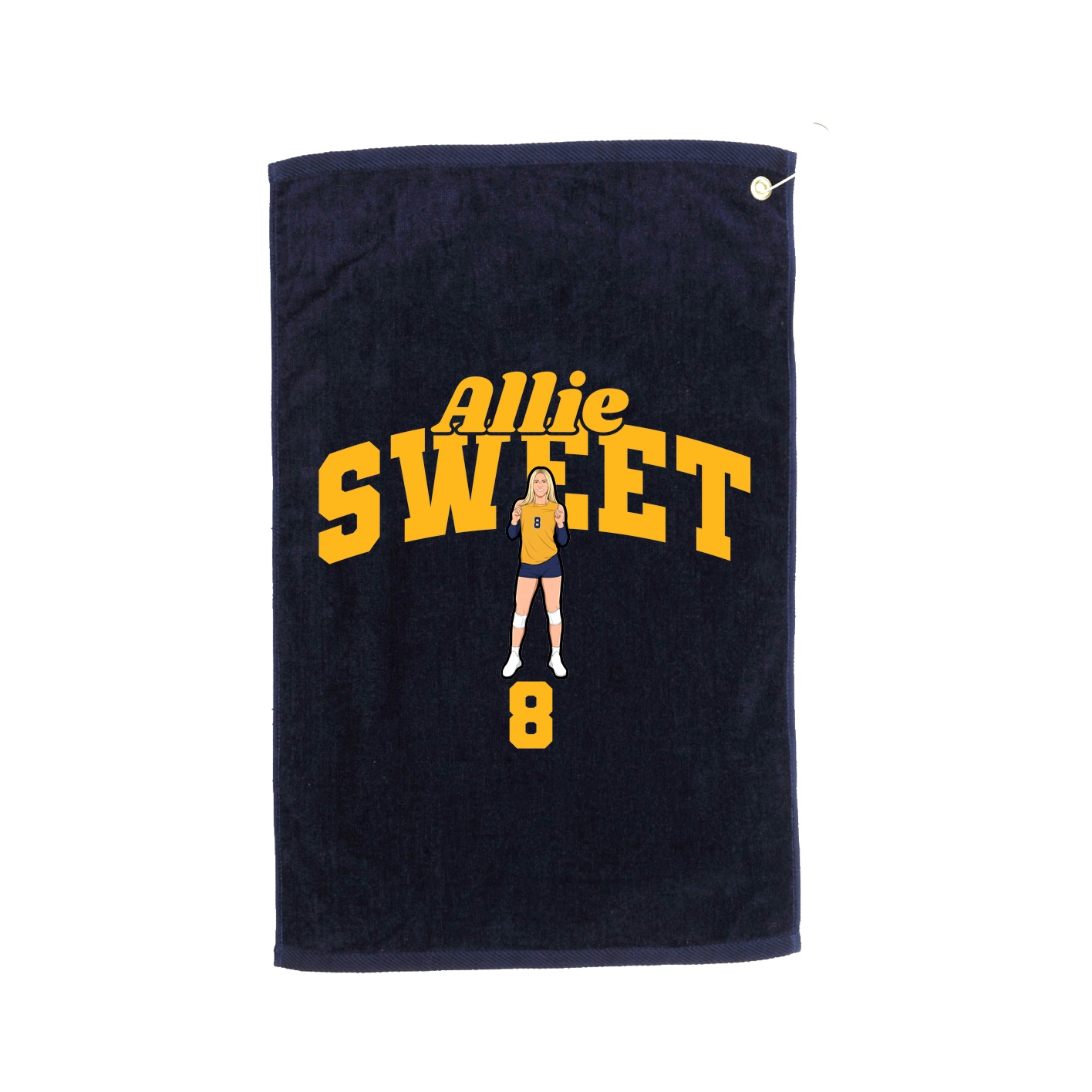 Golf Towel — Signature Arch in Navy