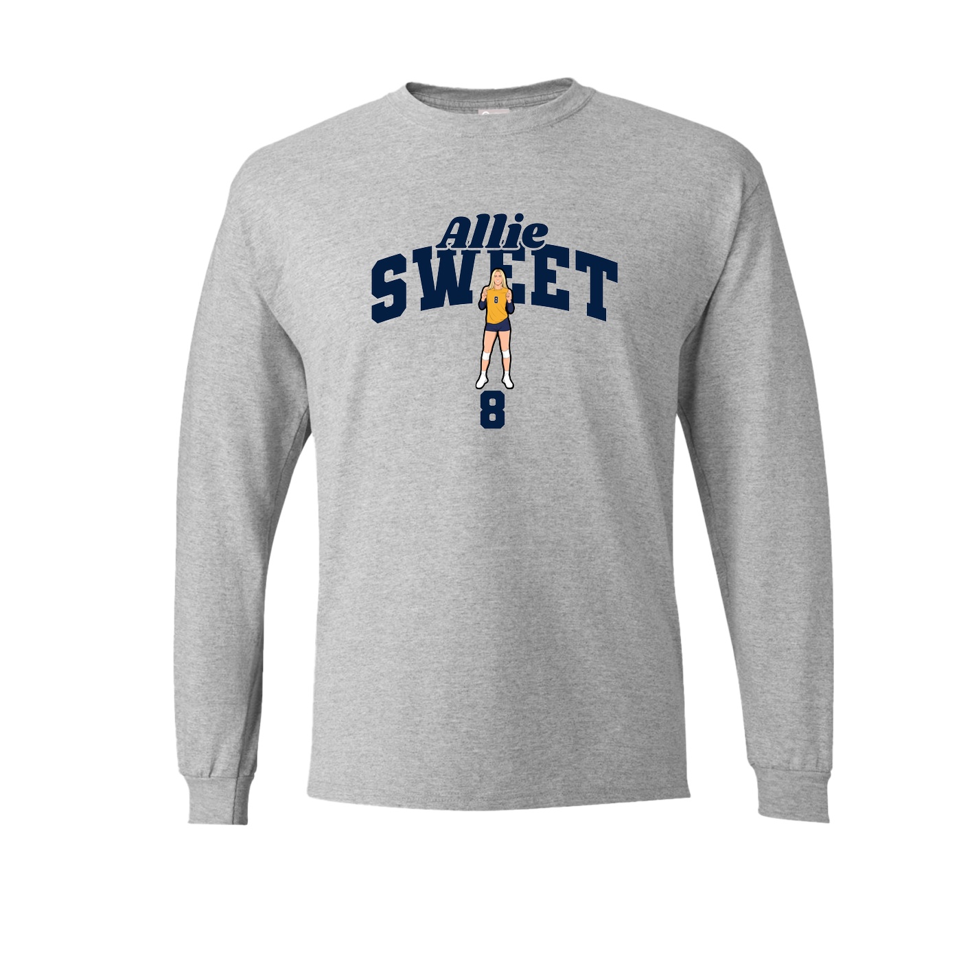 Long Sleeve Tee — Signature Arch in Grey