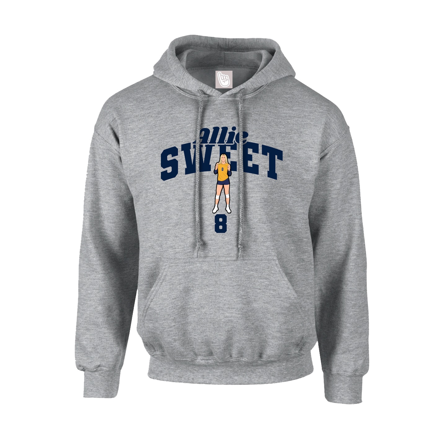 Hoodie — Signature Arch in Grey