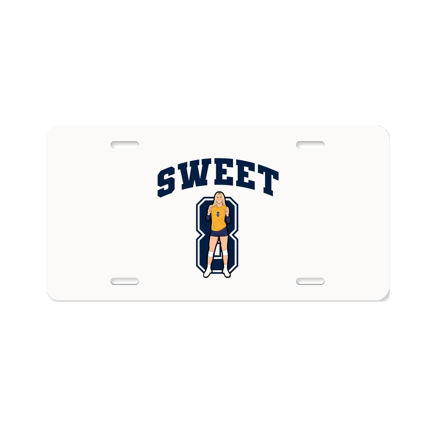 License Plate — Number in Classic