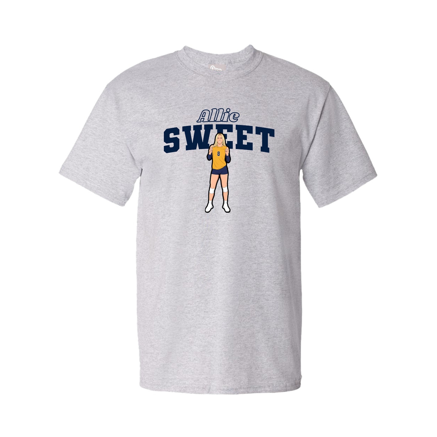 Tee — Name Arch in Grey