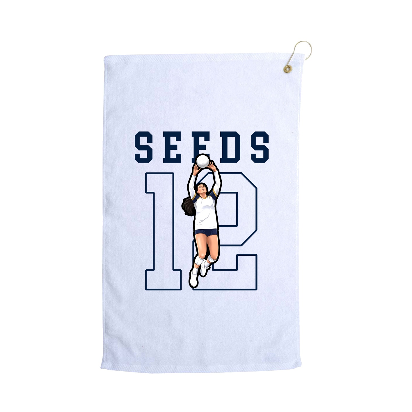 Golf Towel — Classic in White