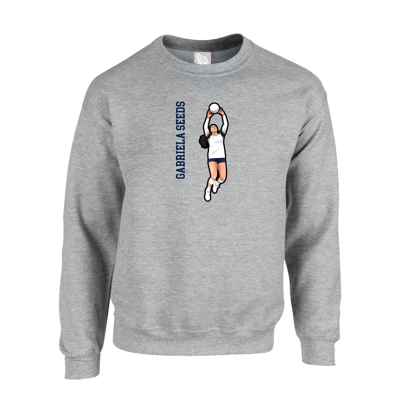 Fleece Crew — Classic in Grey