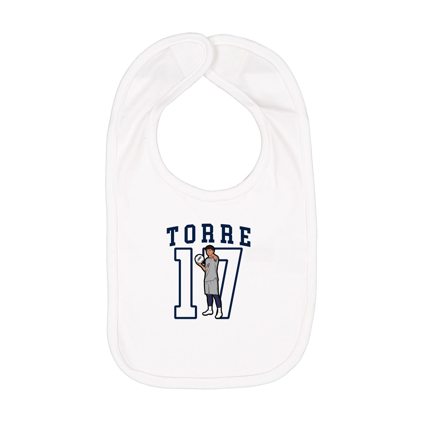 Infant Bib — Shirsey in White